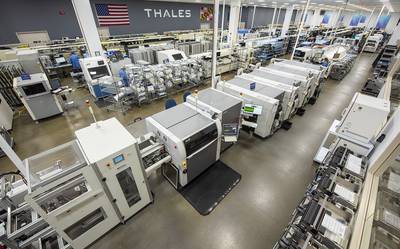 A view of the Thales Defense and Security Inc. manufacturing floor in Clarksburg, Maryland.