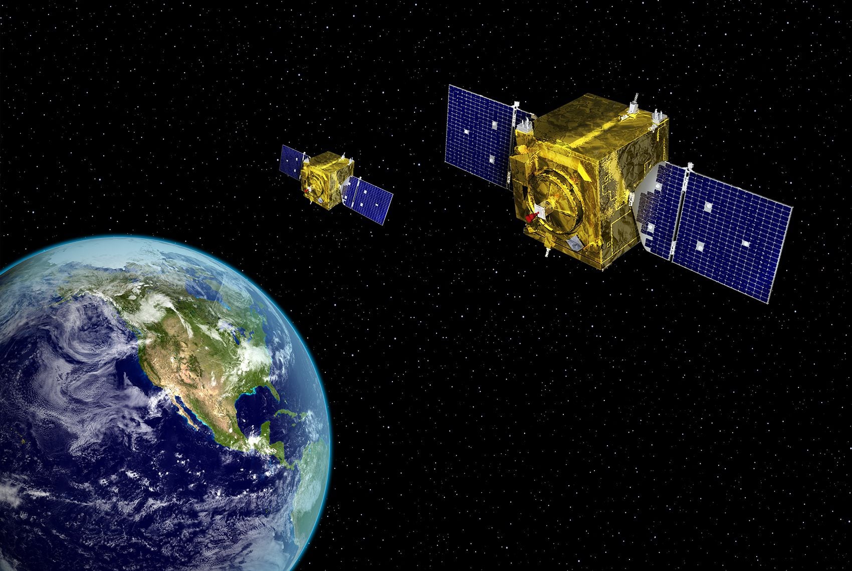 gps satellite in space